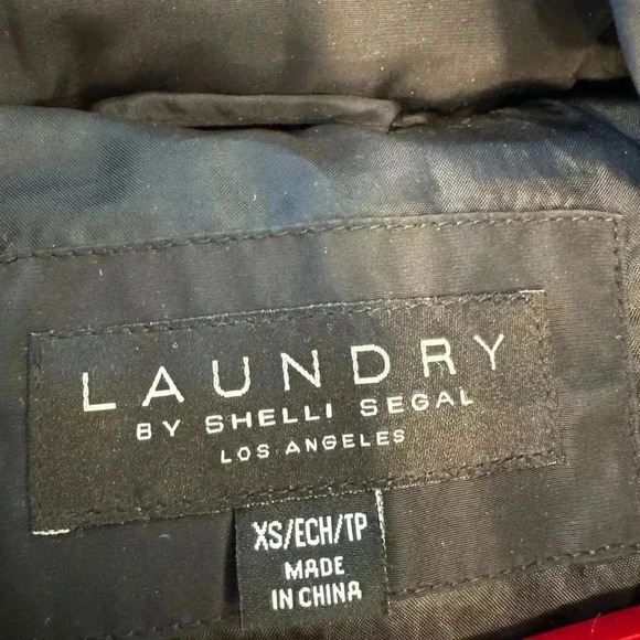 Laundry by Shelly Segel Los Angeles ladies faux fur hooded jacket in black Sz XS - Picture 3 of 11